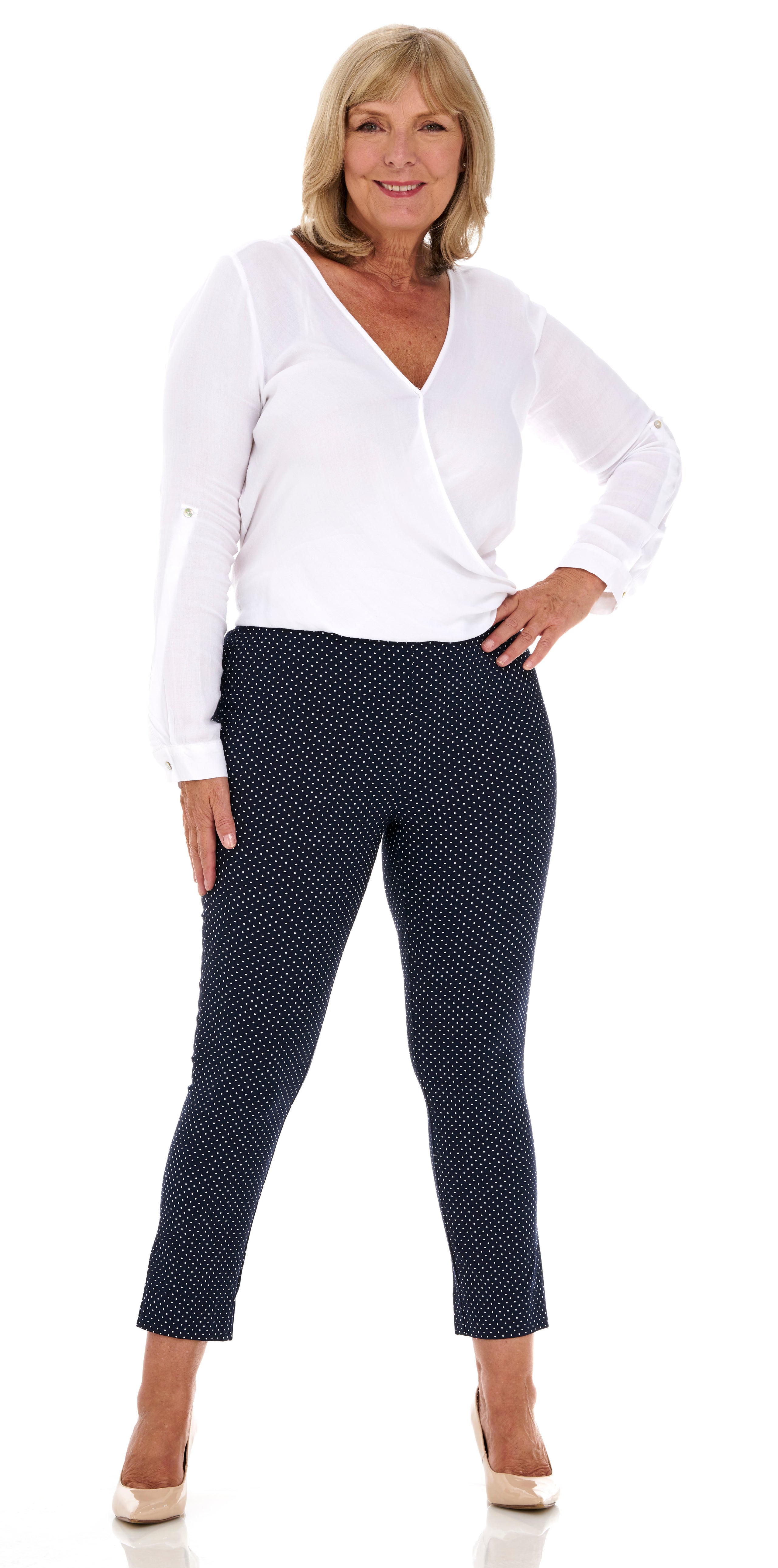 302CT PINNS Polka Dot Ankle Grazer so you boutique